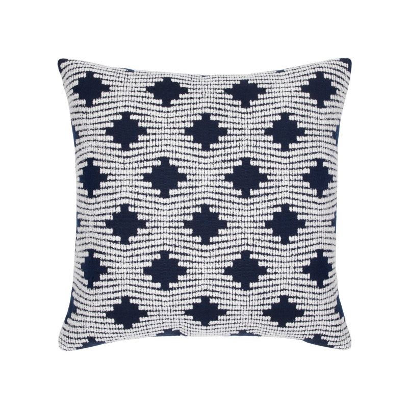 Pizzazz Indoor/Outdoor Square Performance Pillow Cover & Insert, 20"H x 20"W, Indigo