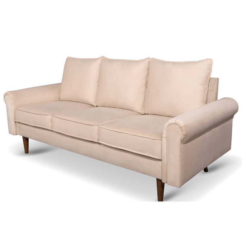 Canapé Jahzari, Velours beige