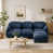 Chenille bleu