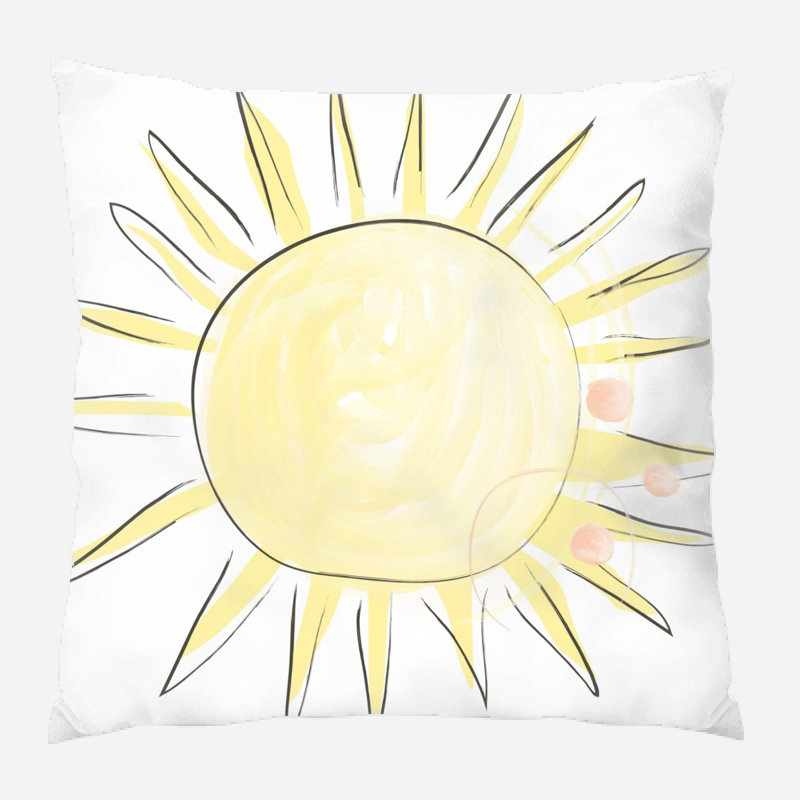 Outdoor Reversible Throw Pillow, Synthetic, Indoor