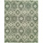 Kurz Damask Area Rug in Green