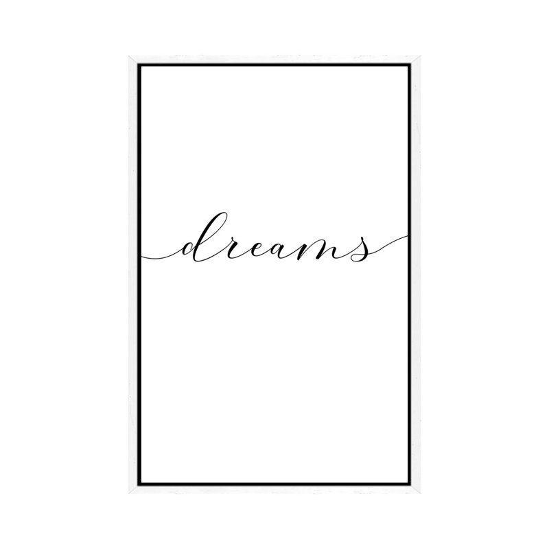 Sweet Dreams II - Print on Canvas, 152.5 cm H x 101.5 cm W, White Framed