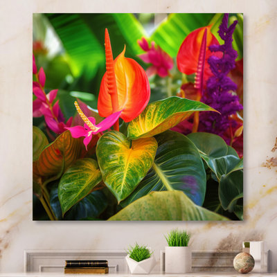 " Vibrantly Happy Blossoming Tropical Flowers "