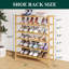 Range-chaussures à 6 niveaux en bambou