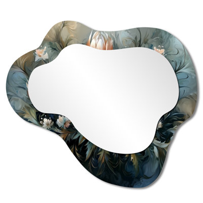 Miroir asymétrique gris et gris