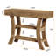 Console de 41 po avec tablettes de rangement et cadre incurvé-473451324