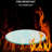 32" Inch Round Tempered Glass Table Top Clear Glass 2/5 Inch Thick Beveled Polished Edge