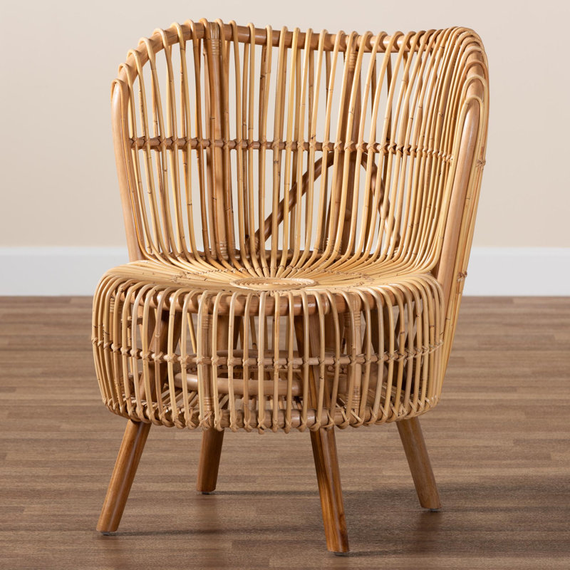 Bekzod 26" Wide Rattan Lounge Chair