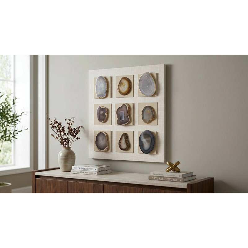 Handmade Abstract Wall Decor on Stone