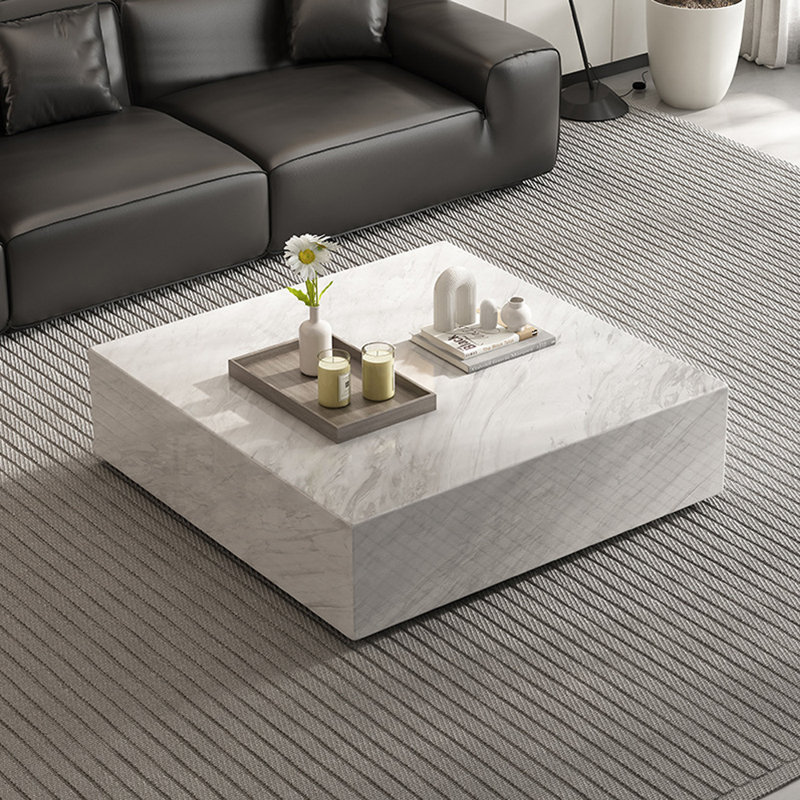 Italian Minimalist Square Coffee Table