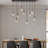 Luxurious  Adjustable  9-Light Crystal Raindrop Chandeliers-1846163125