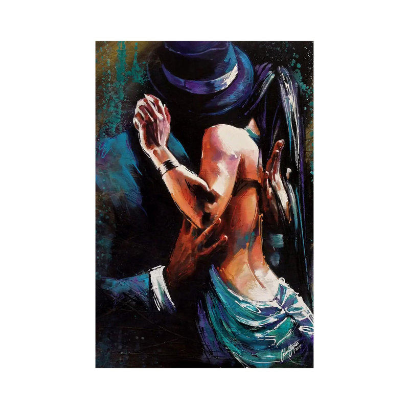 «Passional» par Colin Staples - impression sur toile tendue, H 18 po x l 12 po x 1,5 po