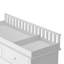 Commode blanche pour enfant avec table à langer, 3 tiroirs et 2 armoires