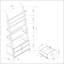 5-Shelf Storage Ladder Bookshelf