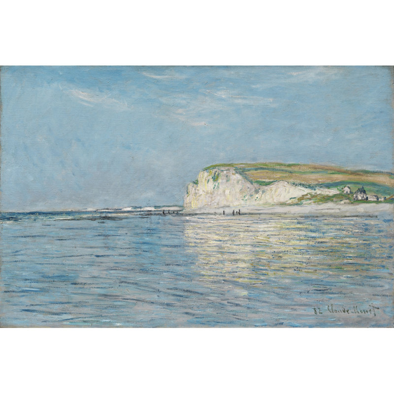 "Marée basse à Pourville, près de Dieppe", reproduction sur toile tendue, H 40 po x l 60 po