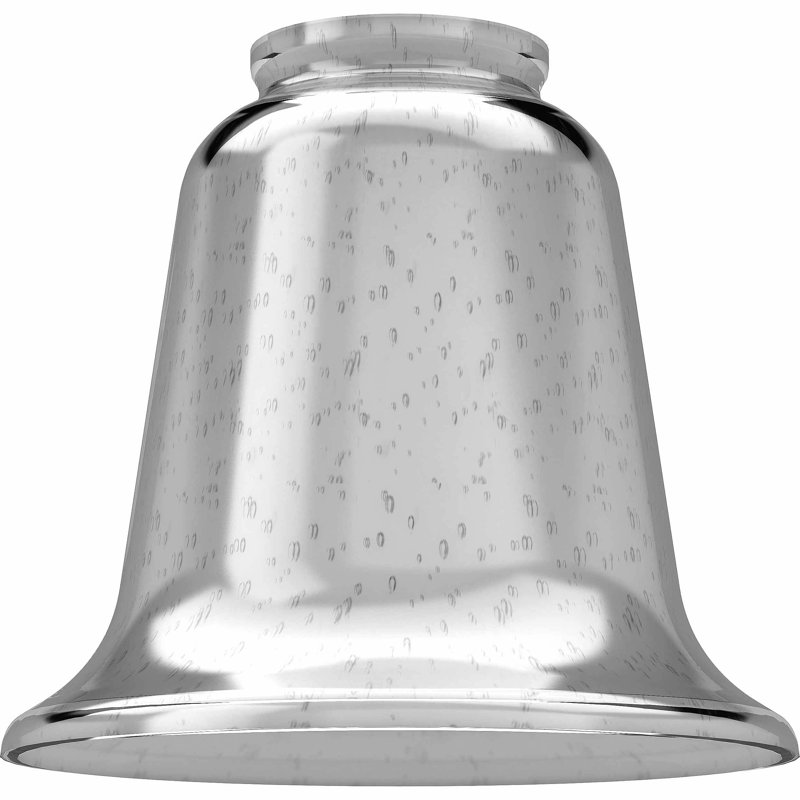 Volume Lighting H 4,75 po x l 5 po Cloche en verre et ventilateur de plafond avec abat-jour