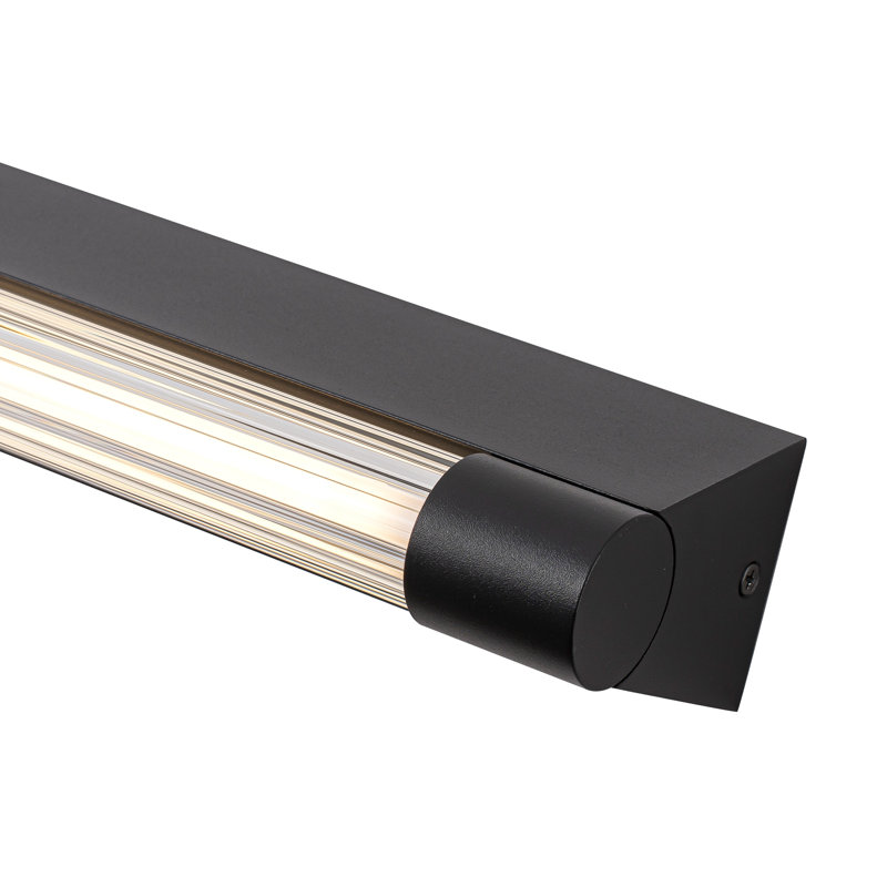 Maxe 36-in Black Dimmable LED Vanity Light, Black, 36-in