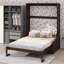 Grand lit escamotable mural avec coussin, cadre de lit pliable en bois convertible en canapé-294270726