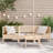Ophelia & Co. Patio Sofa 3-Seater Solid Wood Pine-163247