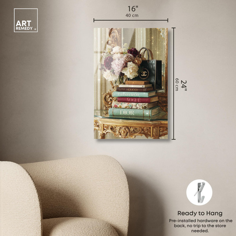 «Elegance in Ornate Glam», reproduction d'art par Art Remedy, H 24 po x l 16 po