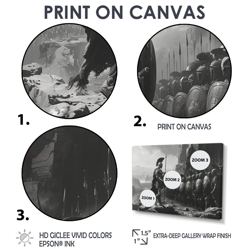«Glatha», impression sur toile, Toile avec cadre flottant noir, H 28 po x l 60 po x P 1,5 po