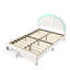 Upholstered Small Double (4') Velvet 2 Drawers Bed