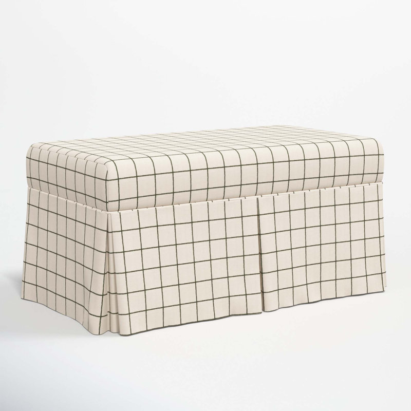 Banc de rangement Chaplin, Ligne verte Tattersall