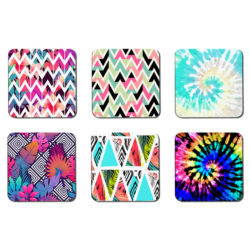 Square 6 Piece Coaster Set