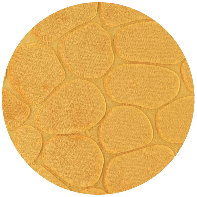 Yellow Mustard Memory Foam U-Shaped Contour Bath Rug