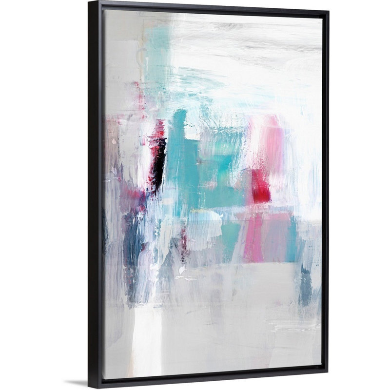 Reproduction d’art sur toile « daydreaming II » par Isabelle Z, Cadre noir, H 26 po x l 18 po x P 1,75 po