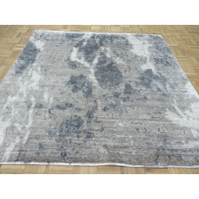 One-of-a-Kind 6'2" Square Area Rug in Gray