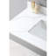 Comptoir de meuble-lavabo en pierre frittée 43 x 22 avec 3 trous de robinet et lavabo sous-comptoir en céramique de couleur dorée 43 po x 22 po