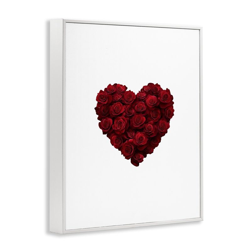 «Heart of Roses Bouquet», estampe numérique, design par Christine Simpson Art, H 20 po x l 16 po