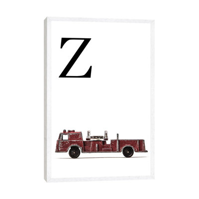 Z Fire Engine Letter - Print on Canvas