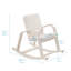 Chaise berçante avec accoudoirs et coussin ECR4Kids-101785065