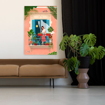 Art contemporain, art paisible, plante paisible, chat paisible serein