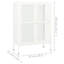 Buffet blanc en acier thermolaqué, verre trempé moyen-1393223525