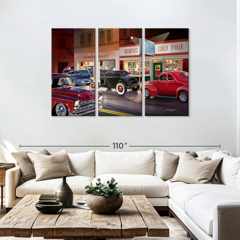 Phil's Diner, 48" H x 74" W