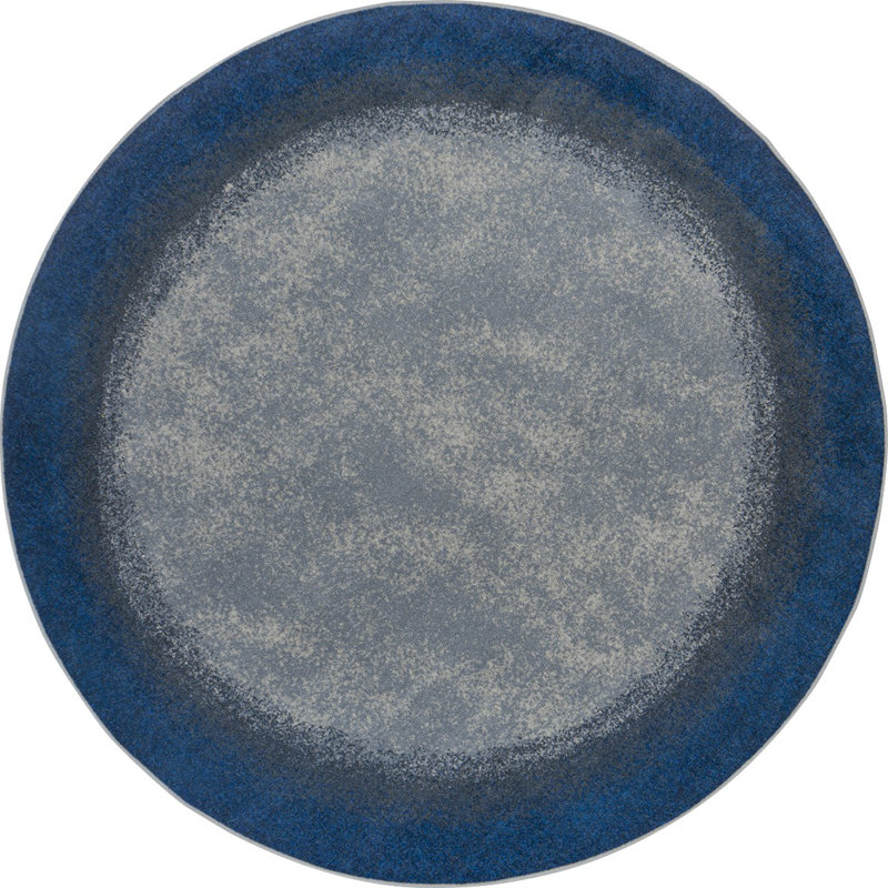 Kid Essentials Willfond Urban Edges by Joy Carpets Area Rug, Round 5'4" 