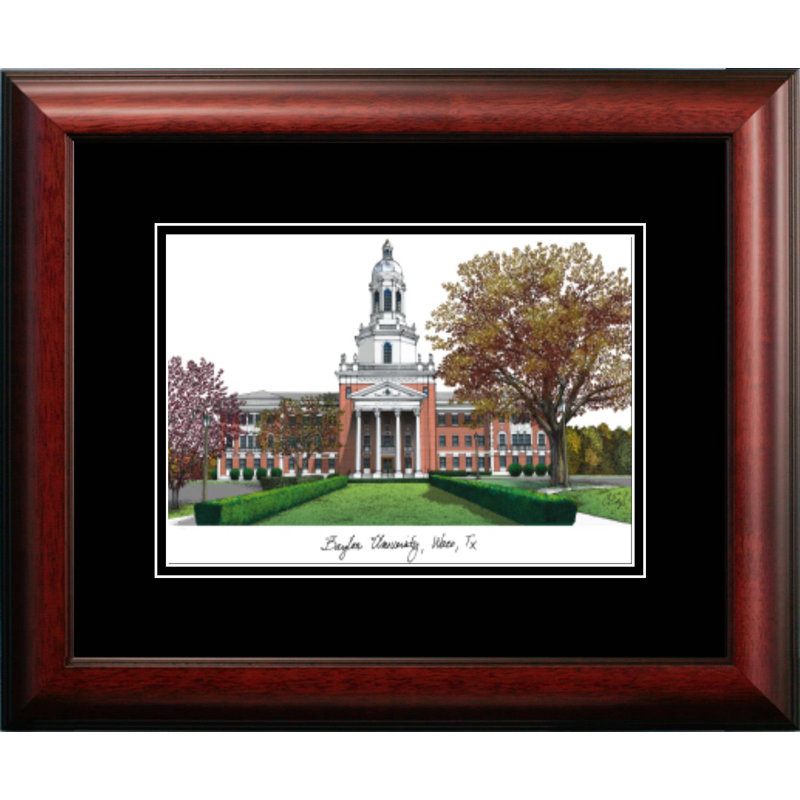 Cadre photo en lithographie académique ncaa baylor ours
