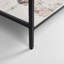 Table de bout en verre avec rangement