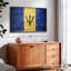 Drapeau de la Barbade, impression sur toile Graffiti-1345882533