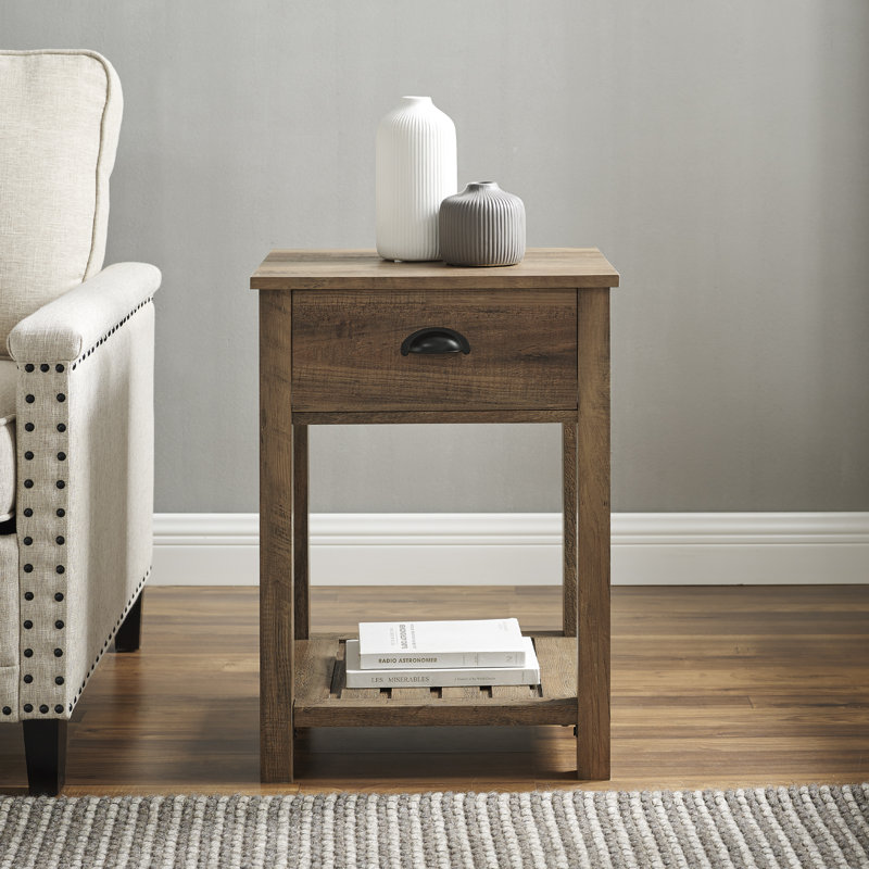 End Table, Barnwood