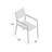 Maine Aluminum Outdoor Patio Two Arm Chairs in White Light Gray by Modway-945555792