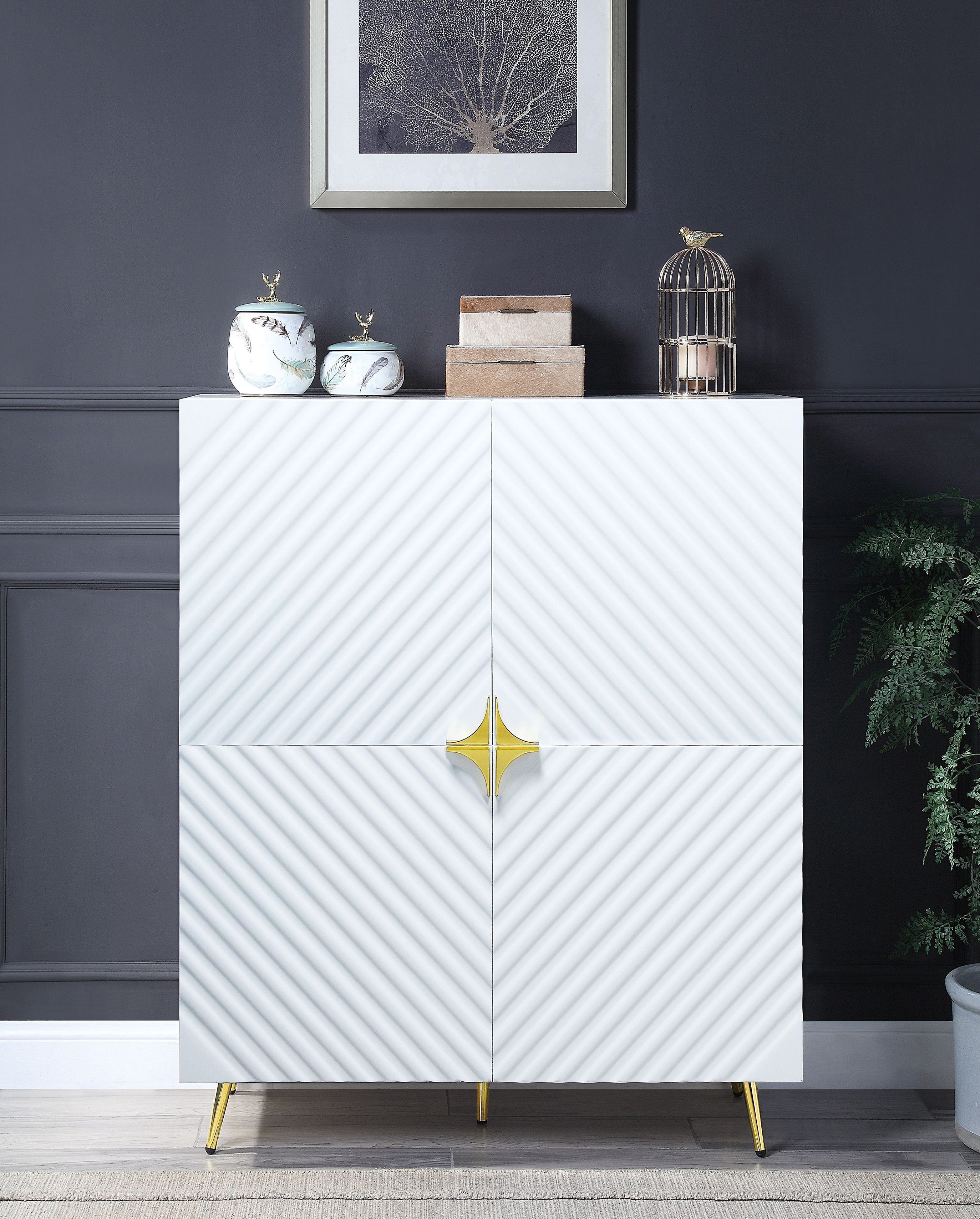 Mercer41 Cassan Accent Cabinet With Metal Leg Wayfair Canada   Cassan Accent Cabinet With Metal Leg 