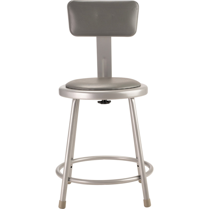 6400 Series Backed Ergonomic Lab Stool Footring, 18"