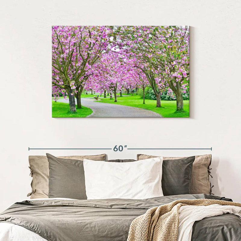 Harnek Sakura Path, 30" H x 45" W