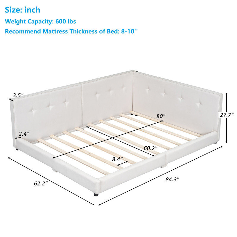 Floor Platform Bed, Queen