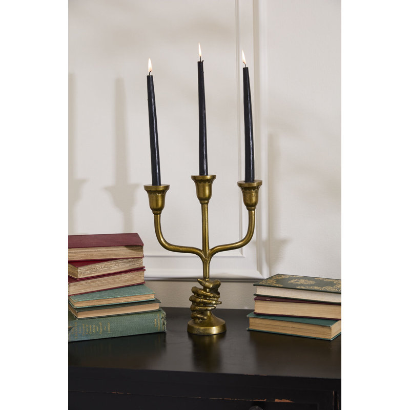 Skeleton Candleholder, 10.5"x 4"x 14.25"