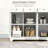 White Modern Kitchen Storage Cabinet-259695003
